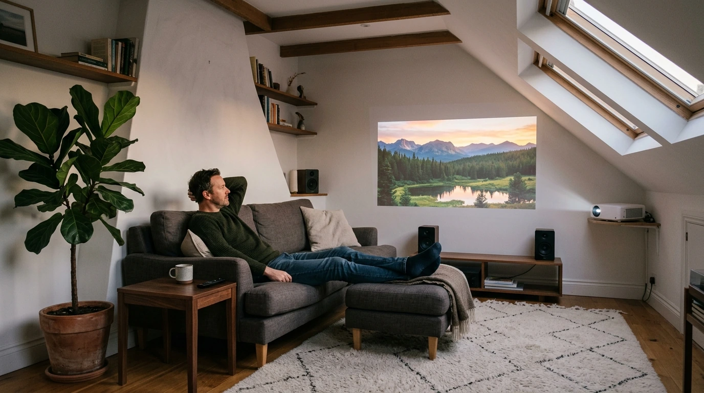 K Home Theater Projector with Bluetooth and WiFi